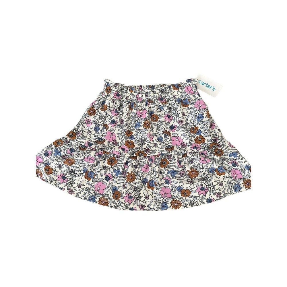Carter's Girls Floral Drop Waist Skirt Size 7 NWT